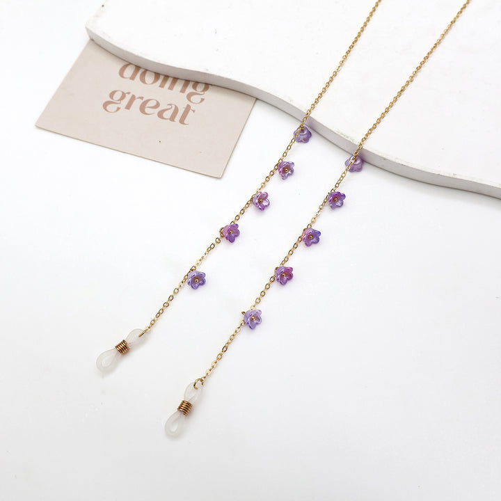 Blumenverziertes Brillenband Karnz