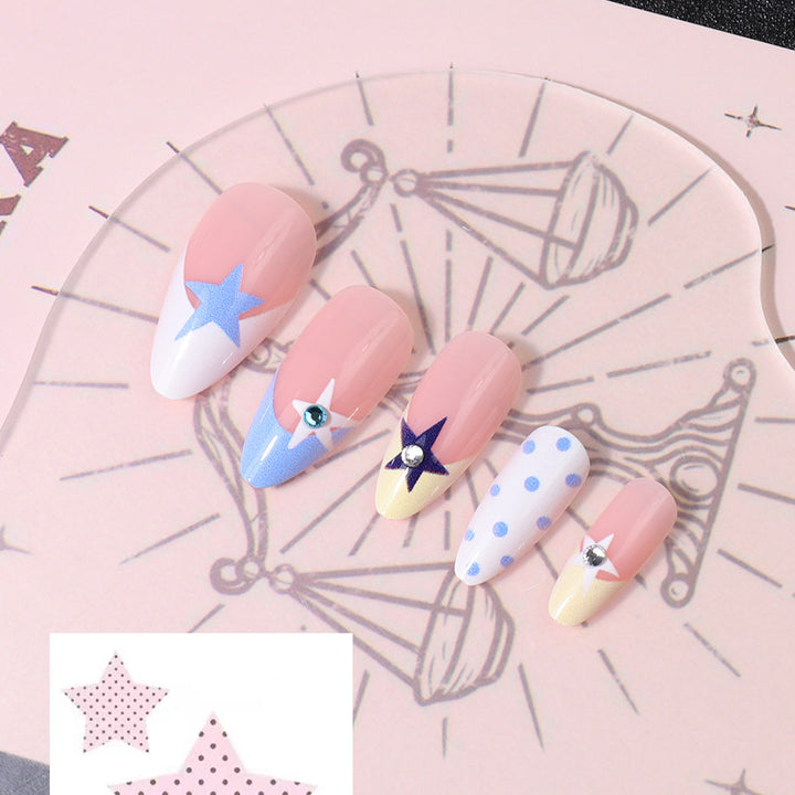 Sternen-Themen Press-On Nagelkunst Karnz