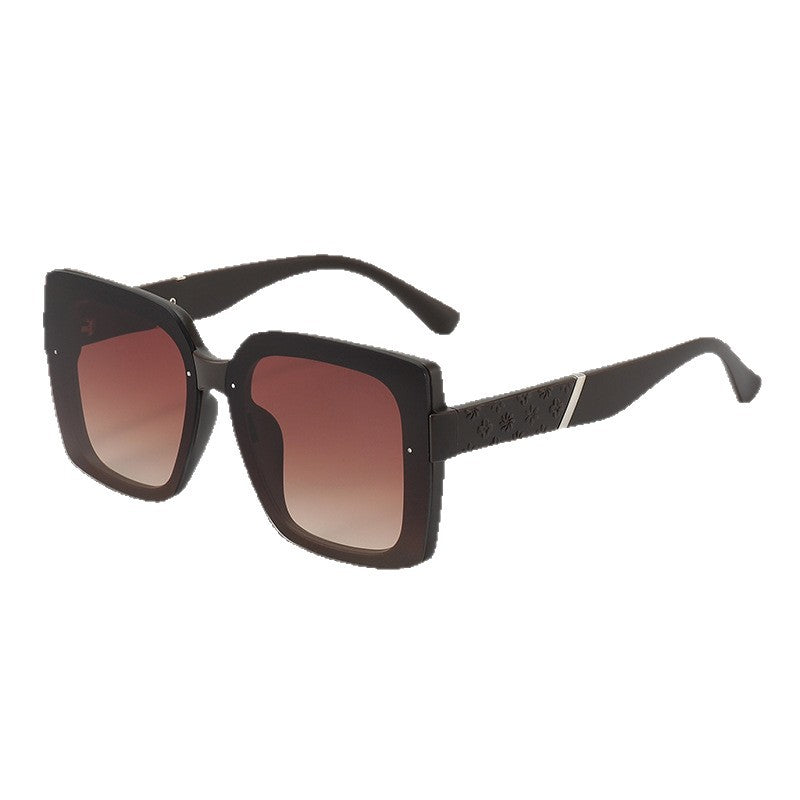 Damen modische Sonnenbrille im femininen Geometrie-Design Karnz