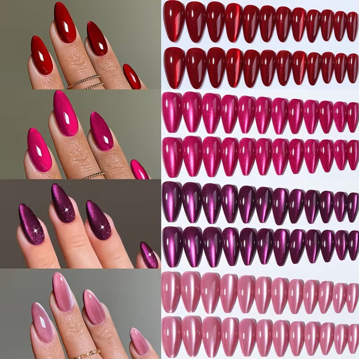 Glänzende Stiletto-Nagelspitzen Karnz