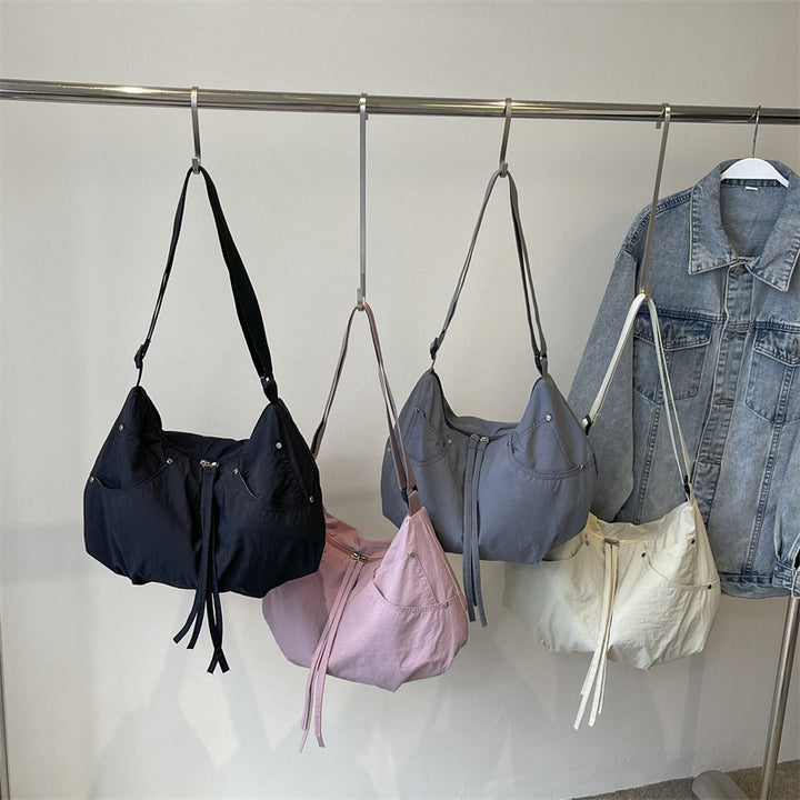 Lässige weiche Stoff Hobo Tasche Karnz 1786328585
