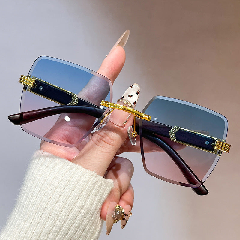 Damen stilvolle oversized quadratische Sonnenbrille Karnz