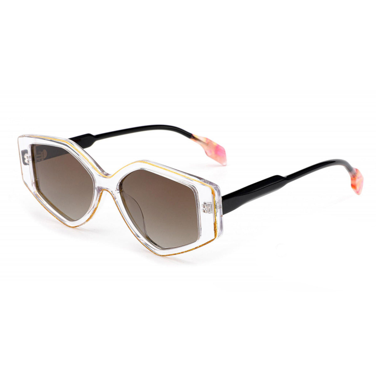Damen modische Sonnenbrille mit einzigartigem geschnittenem Design und UV-Schutz Karnz