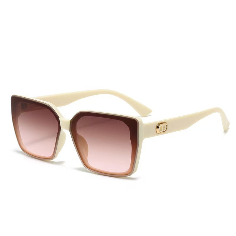 Damen oversized Sonnenbrille mit robustem Rahmen und dezenten Gläsern Karnz