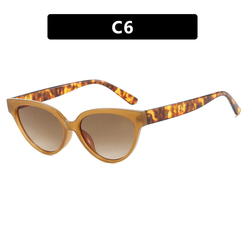 Damen Cat-Eye Sonnenbrille mit luxuriösem Muster und UV-Schutz Karnz