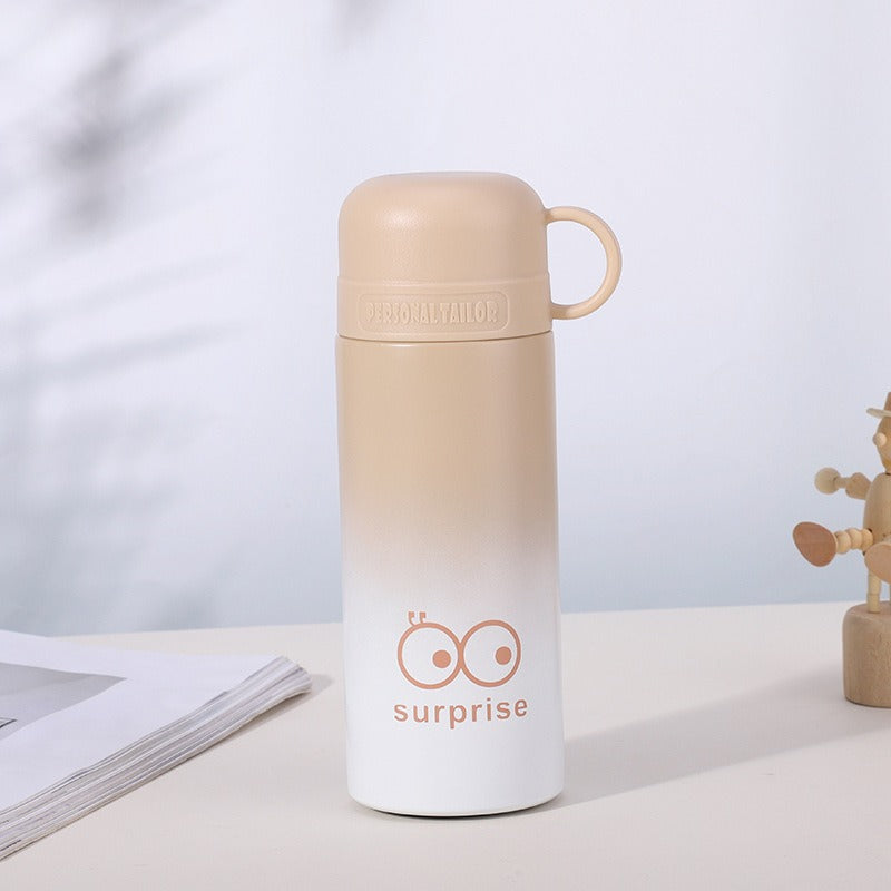 Damen trendige Thermosflasche mit praktischem Tragegriff Karnz