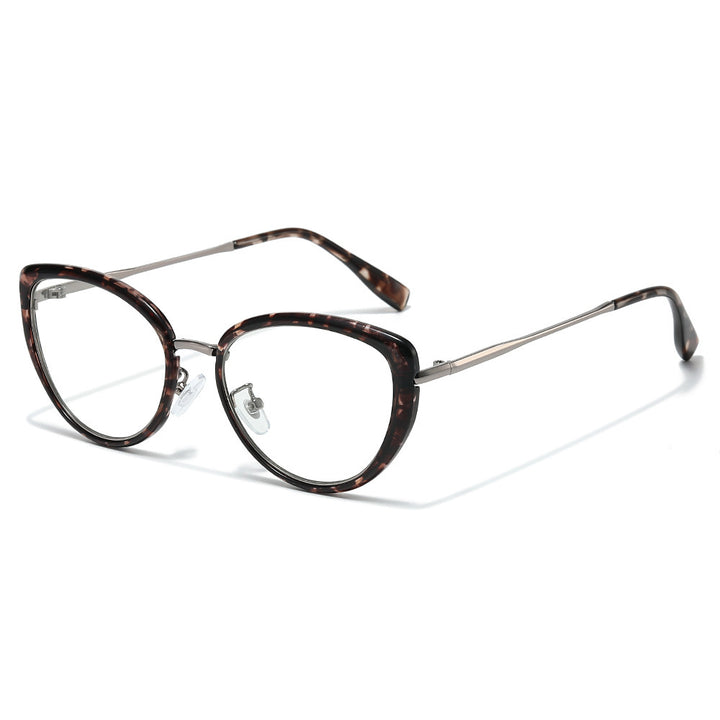 Modische Cat-Eye-Sonnenbrille mit trendigem Schildpatt-Rahmen Karnz