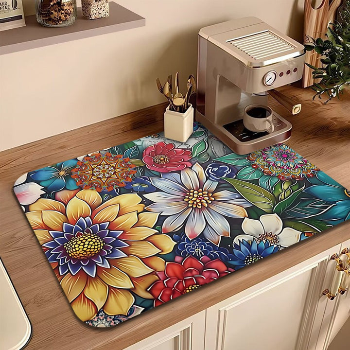 Blumenbedruckte Küchenteppich Karnz