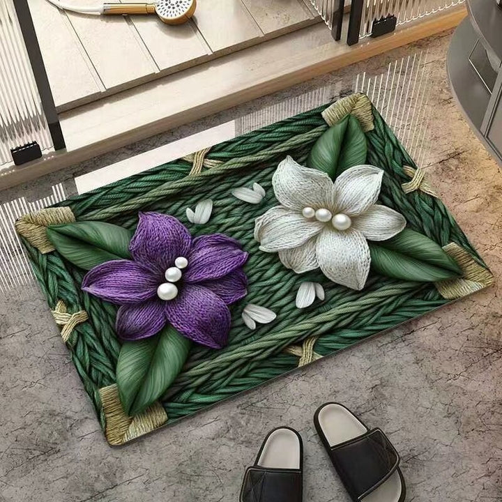Blumeninspiriertes dekoratives Teppichmatte