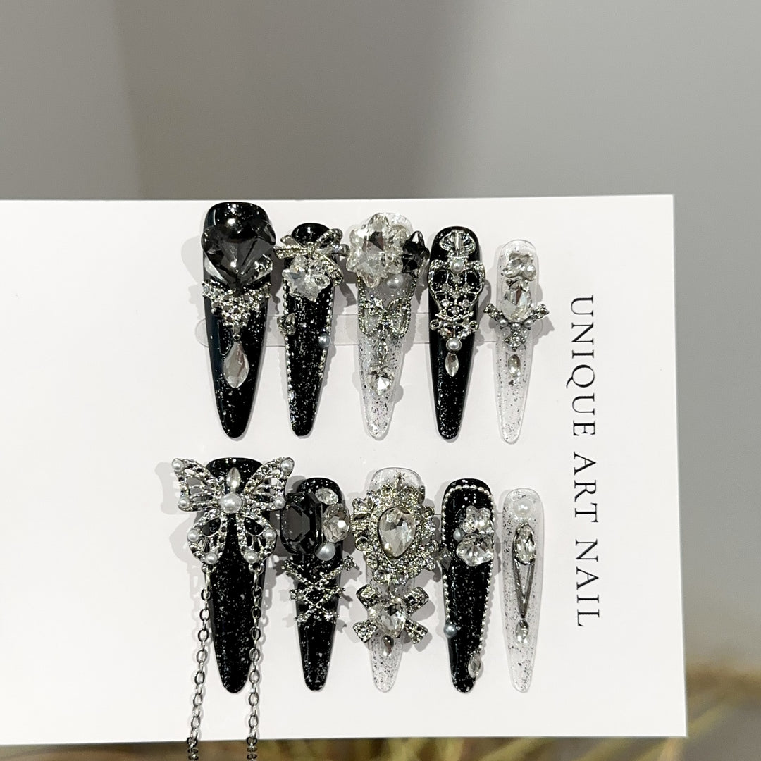 Dekoratives Strass-Haarspangen-Set