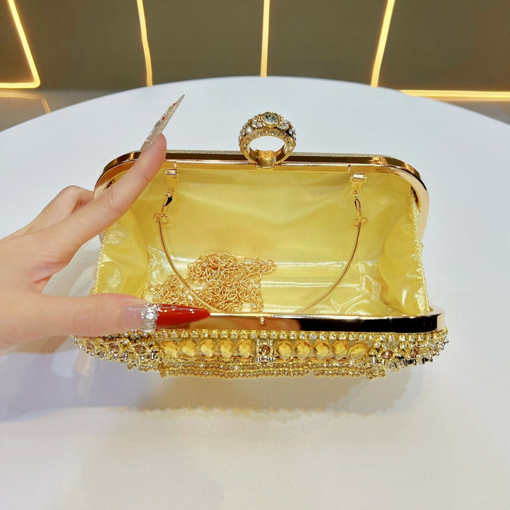 Kristallfringe Abendhandtasche
