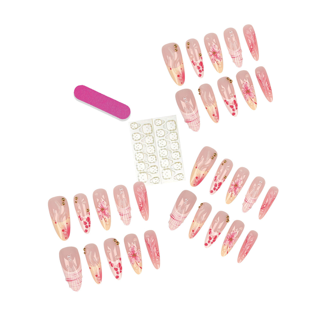 Künstlerisches Floral-Nagelspitzen-Set