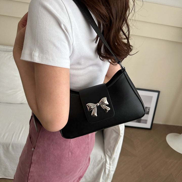 Stylische Schleifenakzent-Handtasche Karnz