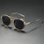 Damen Designer-Sonnenbrille mit luxuriösem Metallrahmen und Retro-Akzenten Karnz