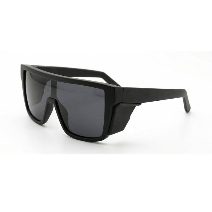 Damen Sportsonnenbrille im modernen Design mit breitem Rahmen und polarisierenden Gläsern Karnz