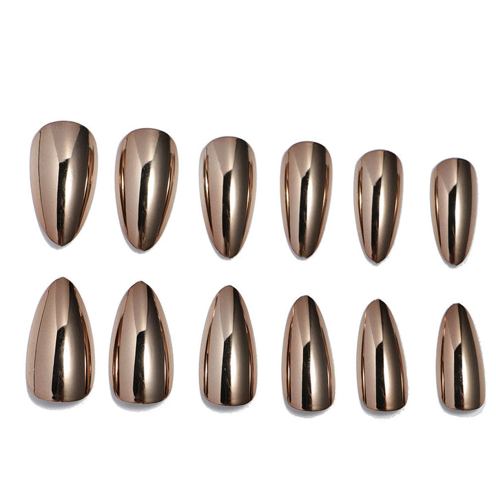 Metallic Stiletto Press-On Nails Karnz