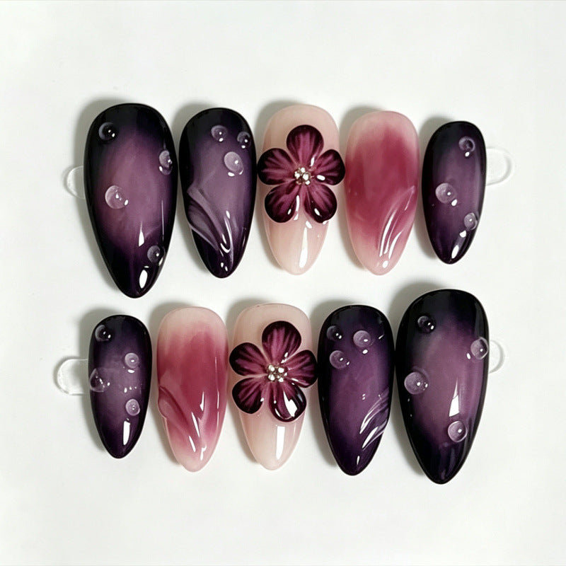 Dekorative Blumendesign Press-On Nägel