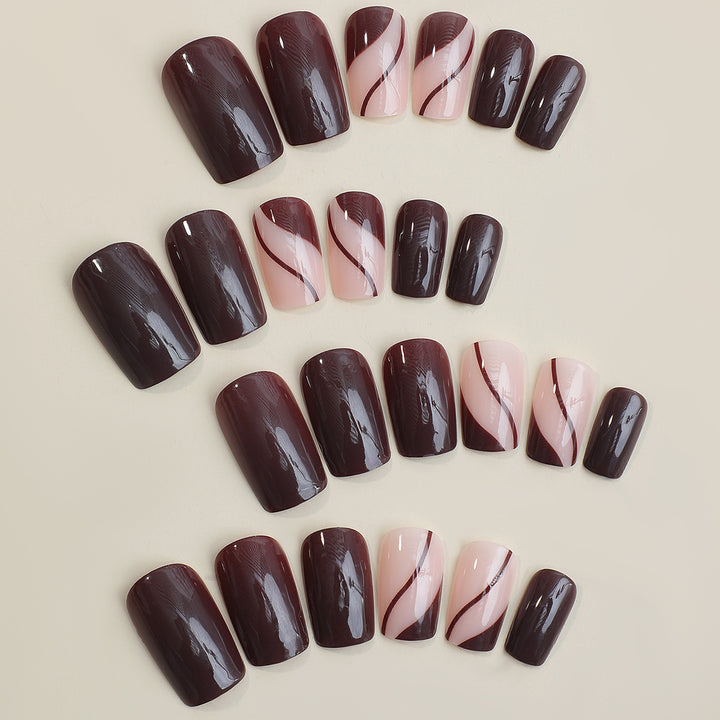 Premium Press-On Nagelkunstset mit eleganten Designs Karnz