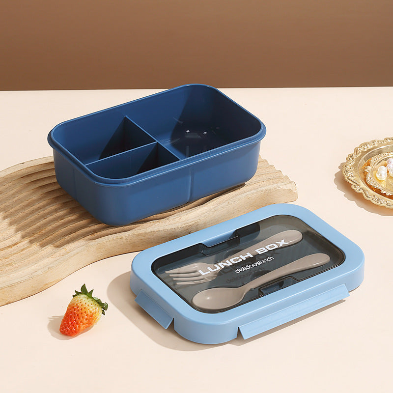 Mehrschichtige isolierte Bento-Lunchbox mit eingebautem Besteck