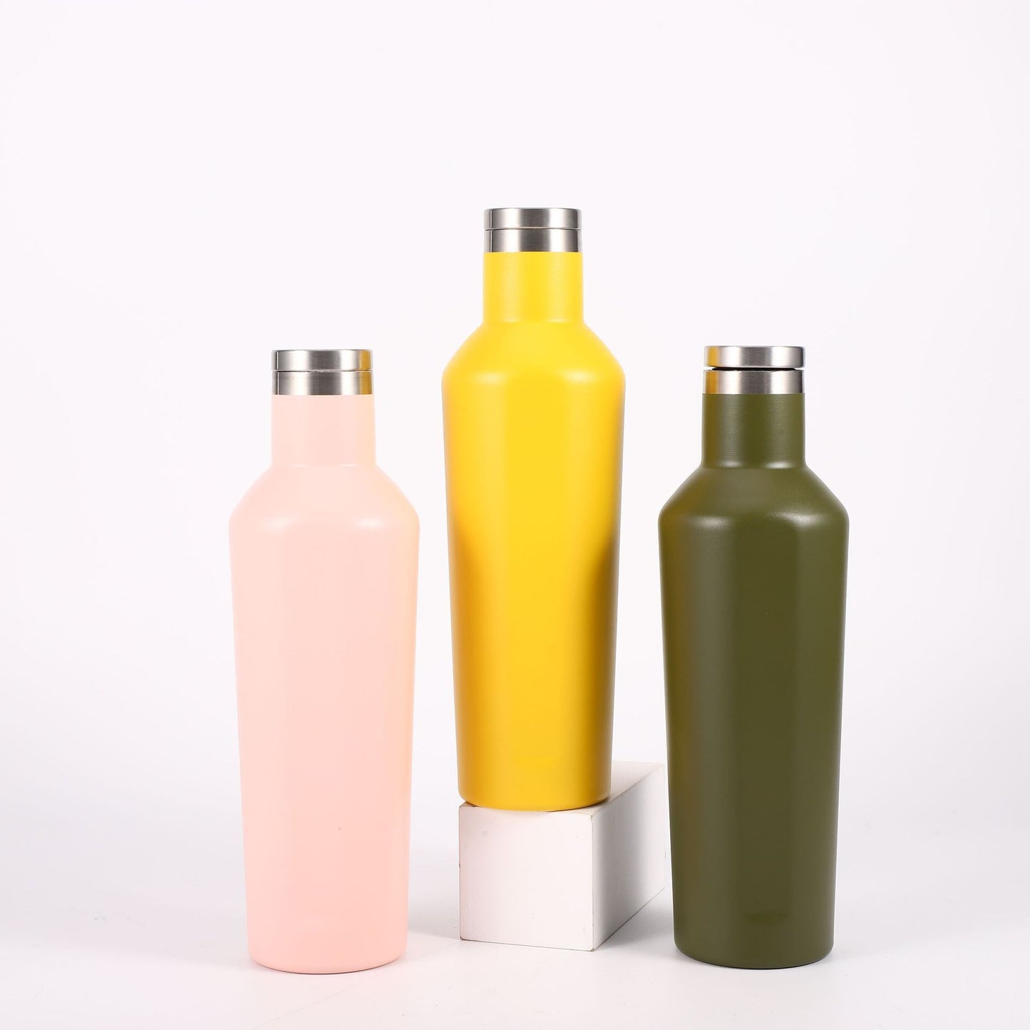 Damen elegante und isolierte Trinkflasche aus Edelstahl Karnz