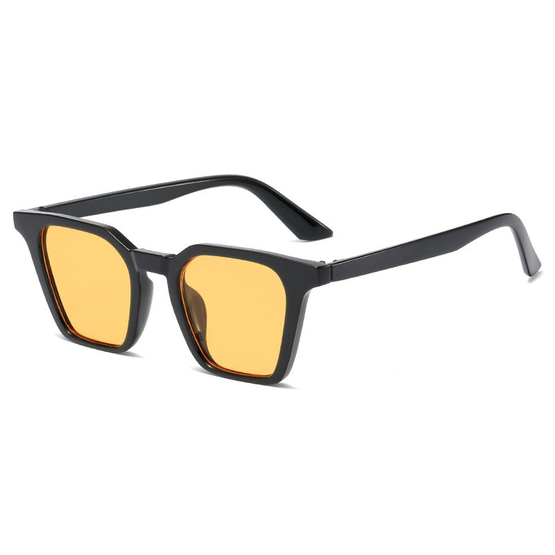 Damen quadratische Sonnenbrille mit markantem Schilddesign und UV-Schutz Karnz