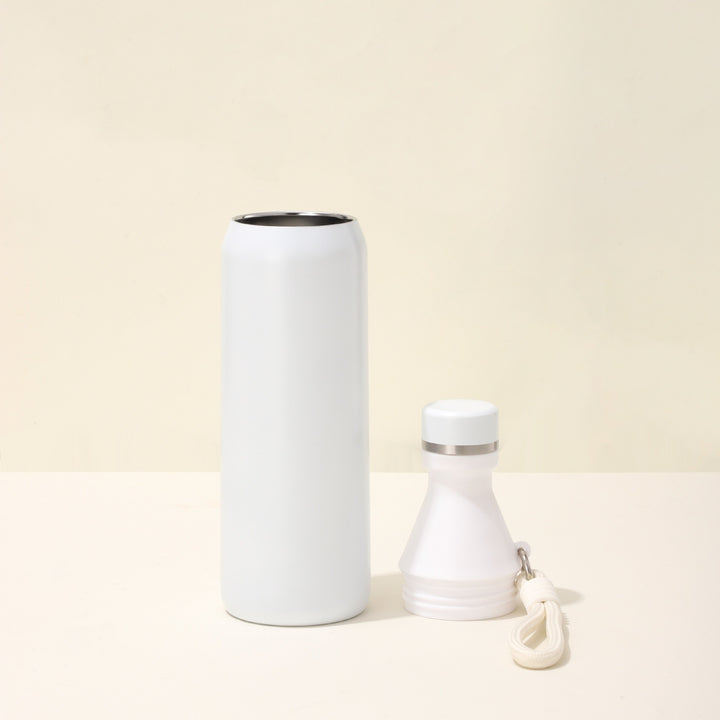 Damen isolierte Wasserflasche mit praktischem Trageband Karnz