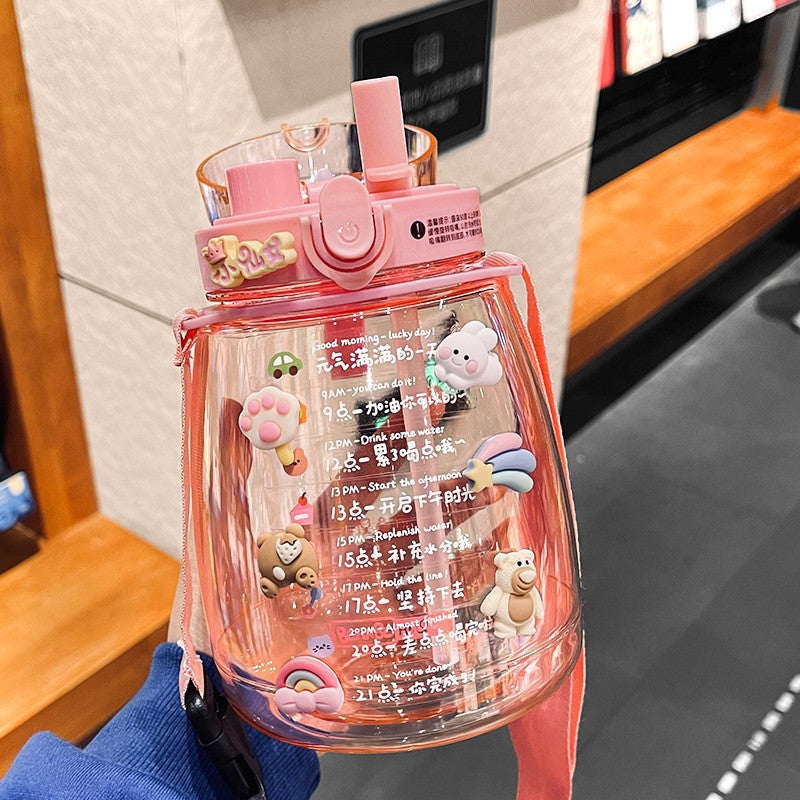 Damen Verspielte Trinkflasche mit tierischem Design Karnz