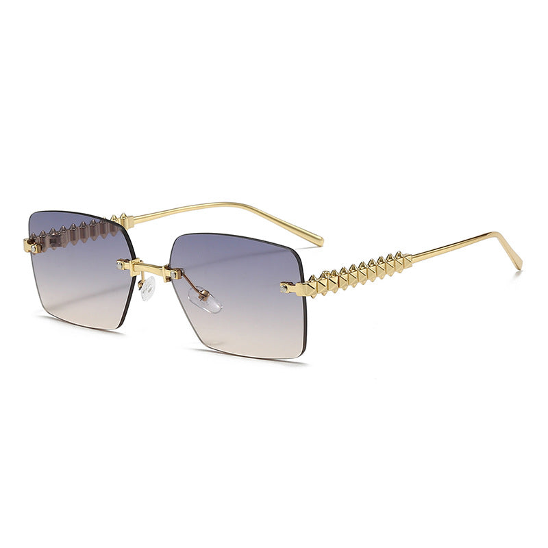 Damen extravagante quadratische Brille Karnz