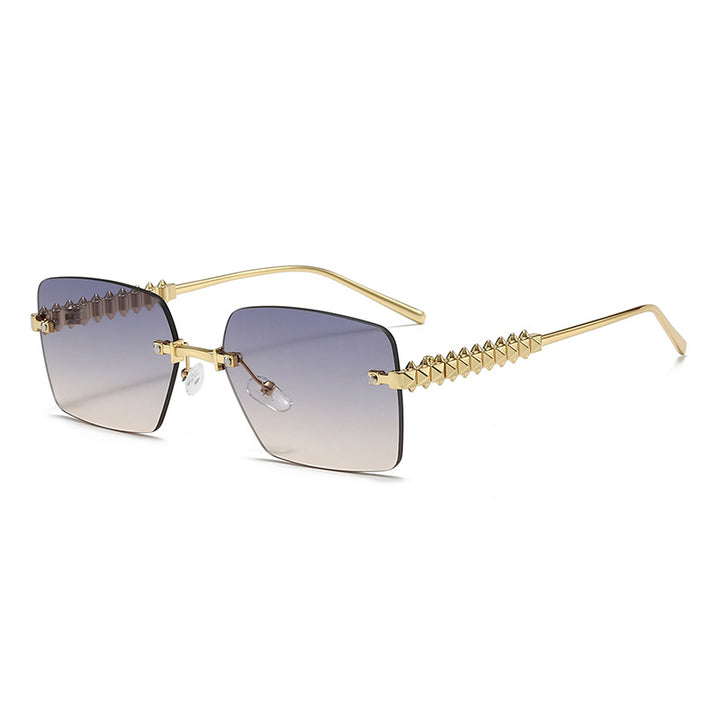 Damen extravagante quadratische Brille Karnz