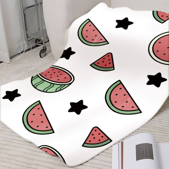 Verspielt Wassermelon-Themen Fleece-Decke