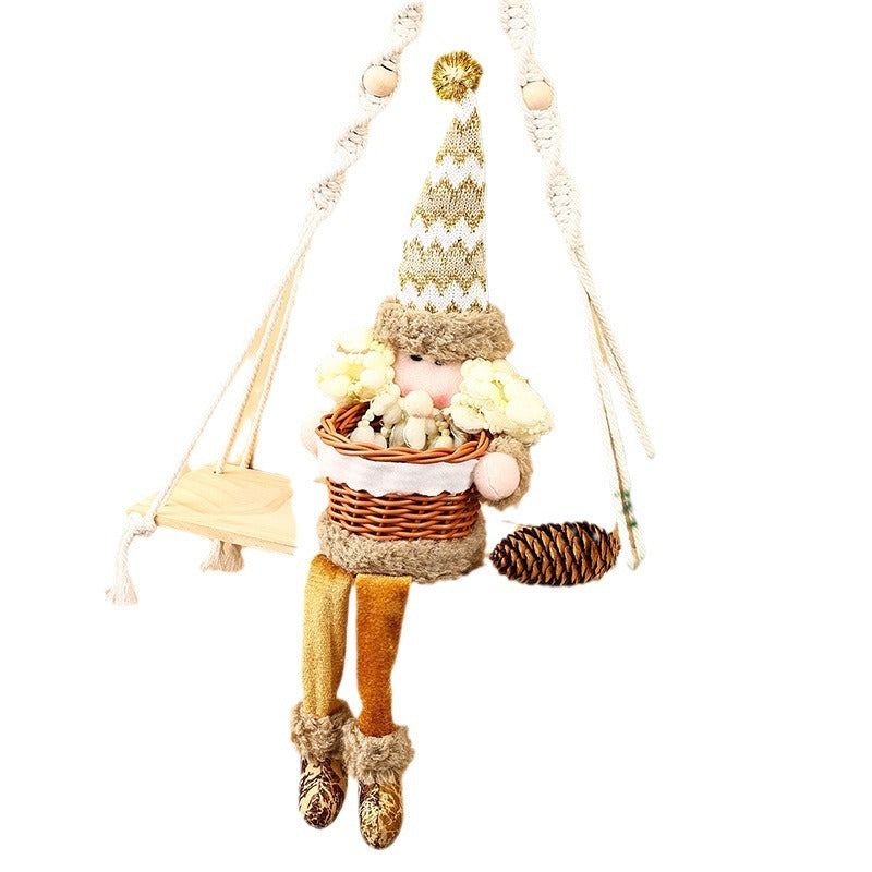 Dekorative Schneemann Hängedekoration Karnz
