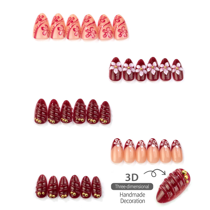 Artisan Floral Press-On Nageldesign