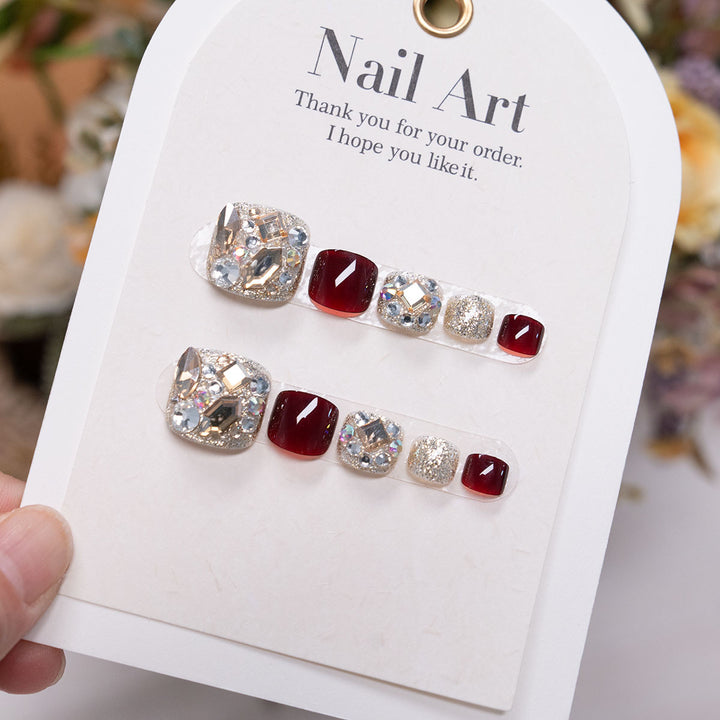 Dekorative Strass-Fußnagelkunst  1791110771