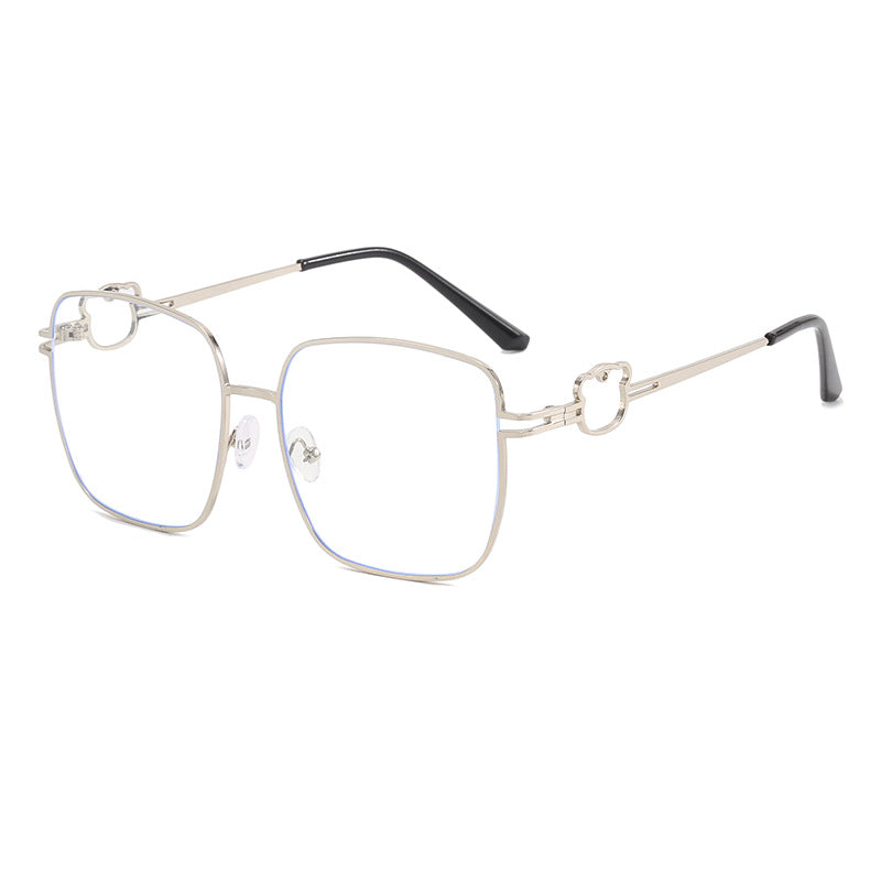 Damen modische quadratische Brille mit einzigartigen Akzenten Karnz
