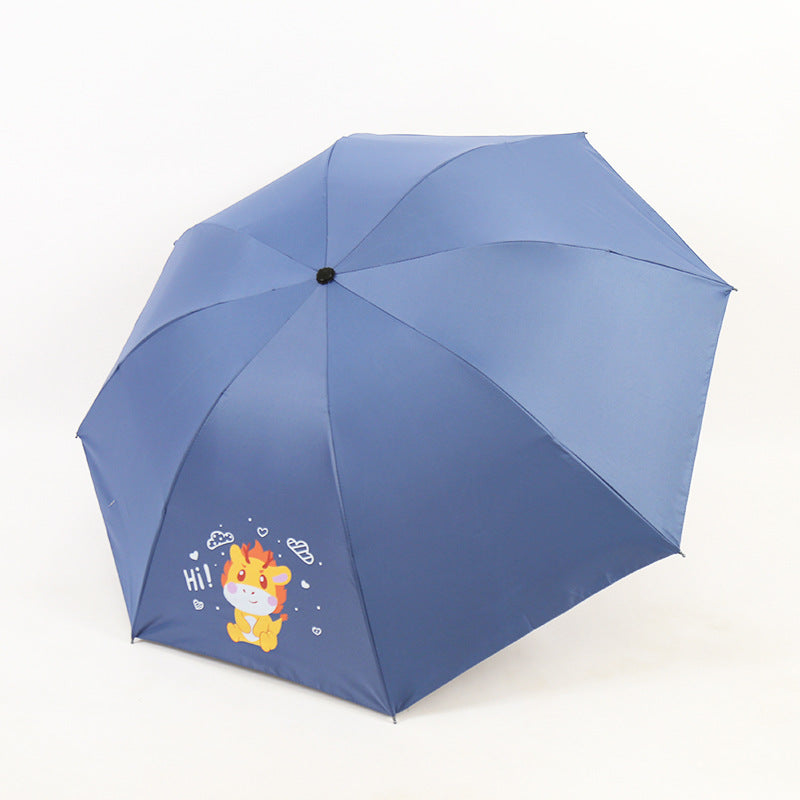 Damen Falt-Regenschirm mit lustigem Tierdesign Karnz