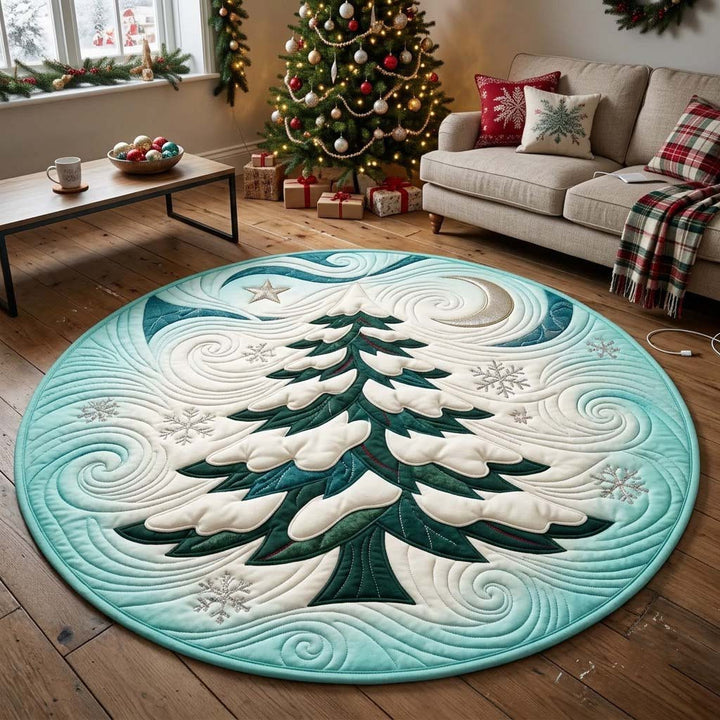 Runder Weihnachtsbaum Teppich