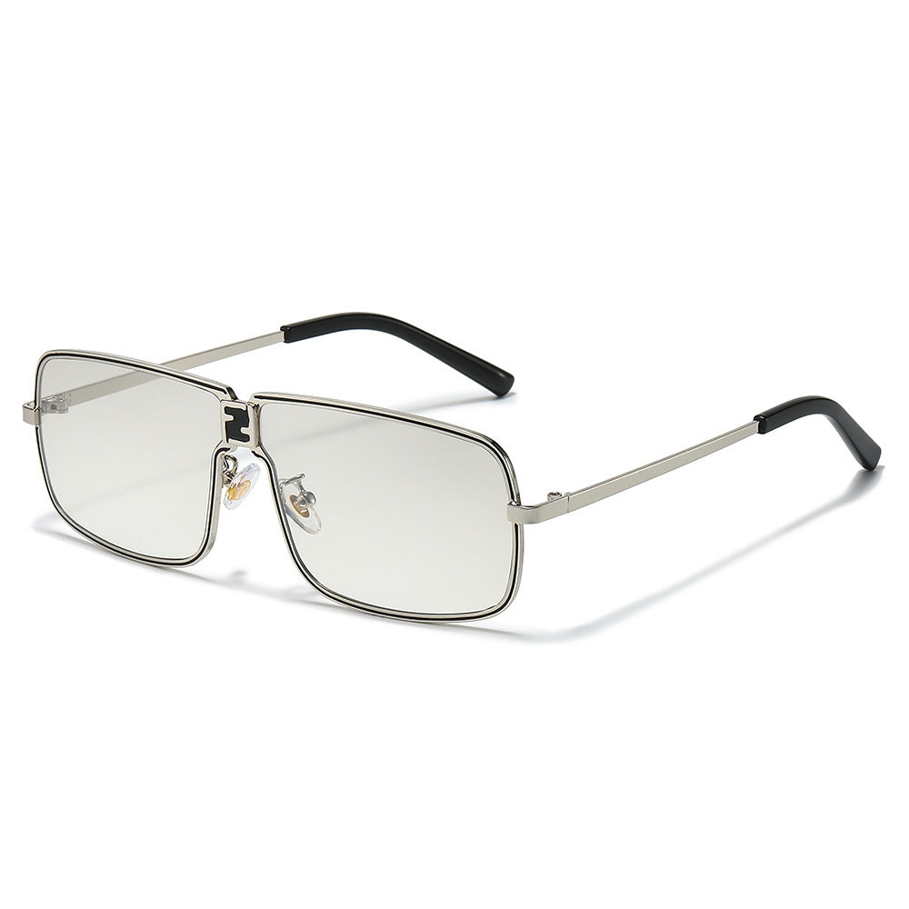 Hochmodische geometrische Rahmen-Sonnenbrille Karnz
