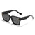 Damen modische Sonnenbrille im einzigartigen Design mit übergroßen Gläsern Karnz