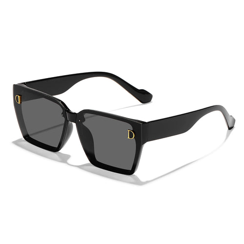 Damen modische Sonnenbrille im einzigartigen Design mit übergroßen Gläsern Karnz