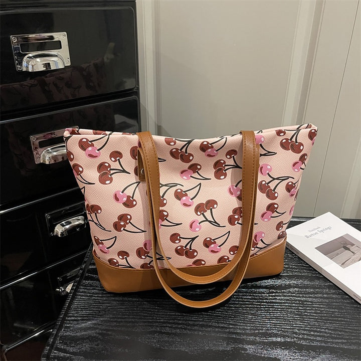 Verspielt bedruckte Canvas-Tasche Karnz
