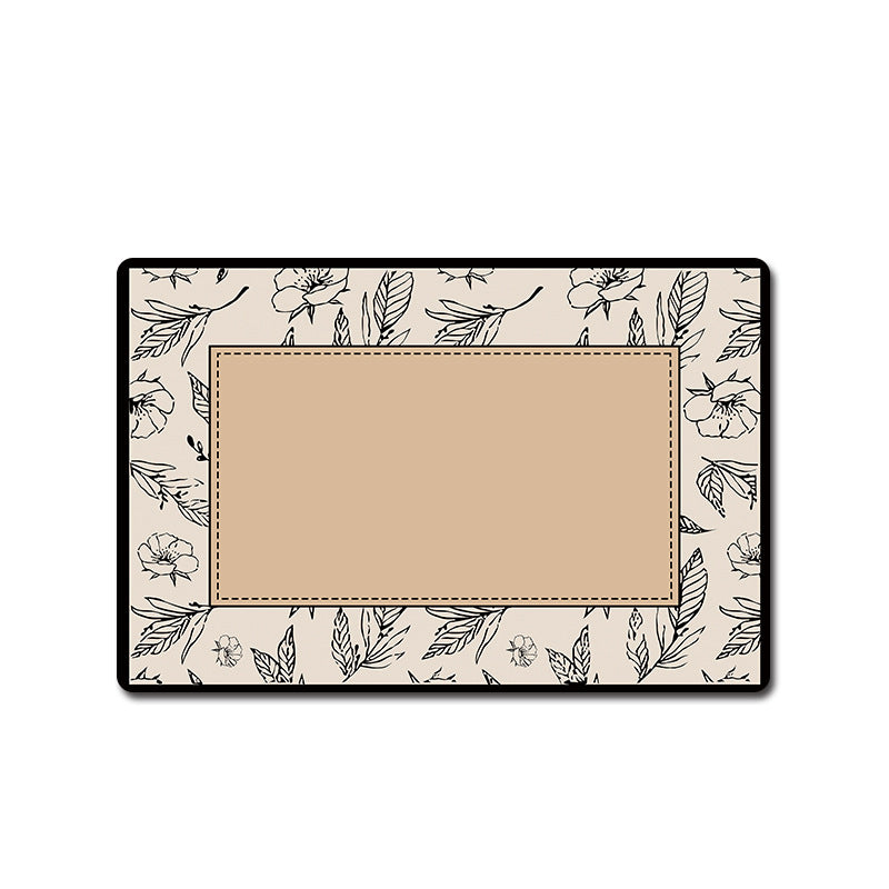 Blumenmuster Badezimmermatte Karnz
