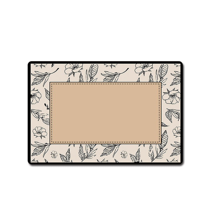 Blumenmuster Badezimmermatte Karnz