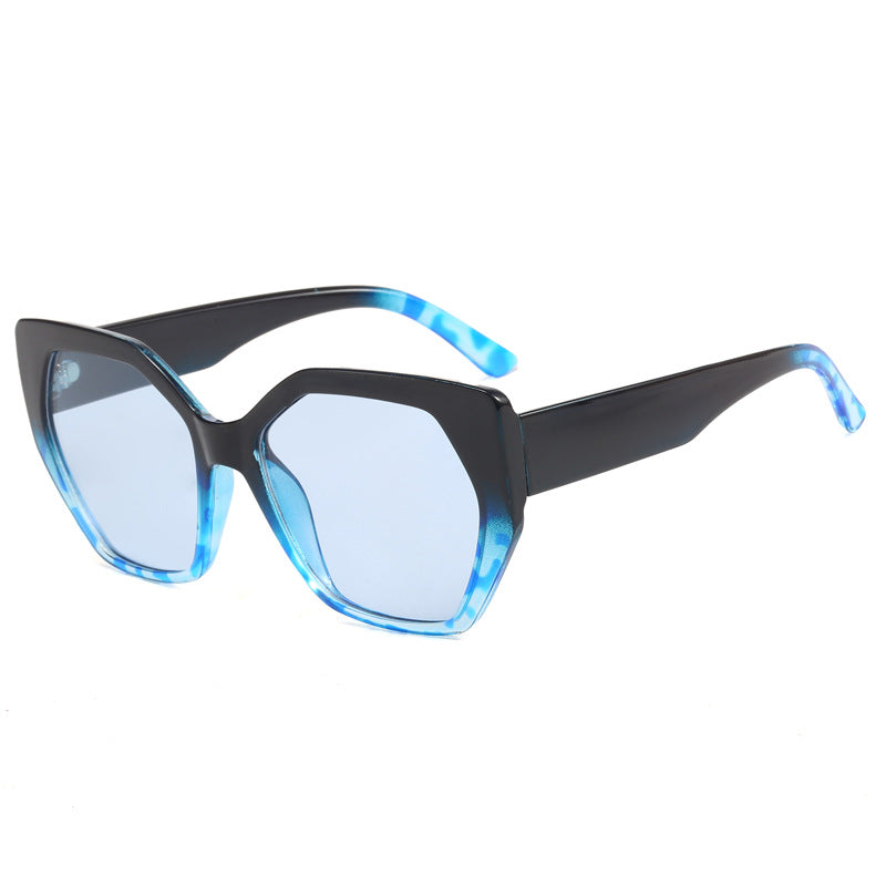 Damen oversized geometrische Sonnenbrille Karnz