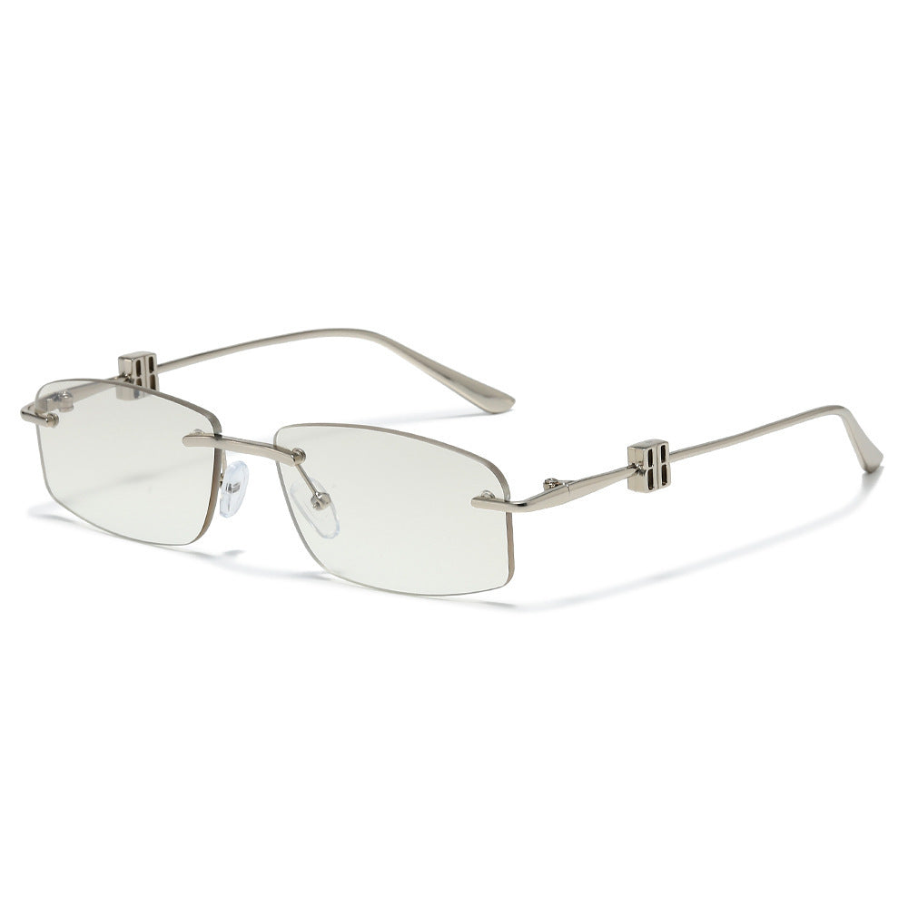 Avant-Garde Minimalistische Rechteck Sonnenbrille Karnz