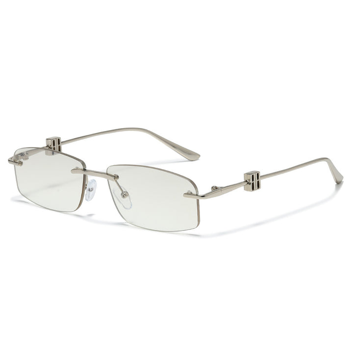 Avant-Garde Minimalistische Rechteck Sonnenbrille Karnz