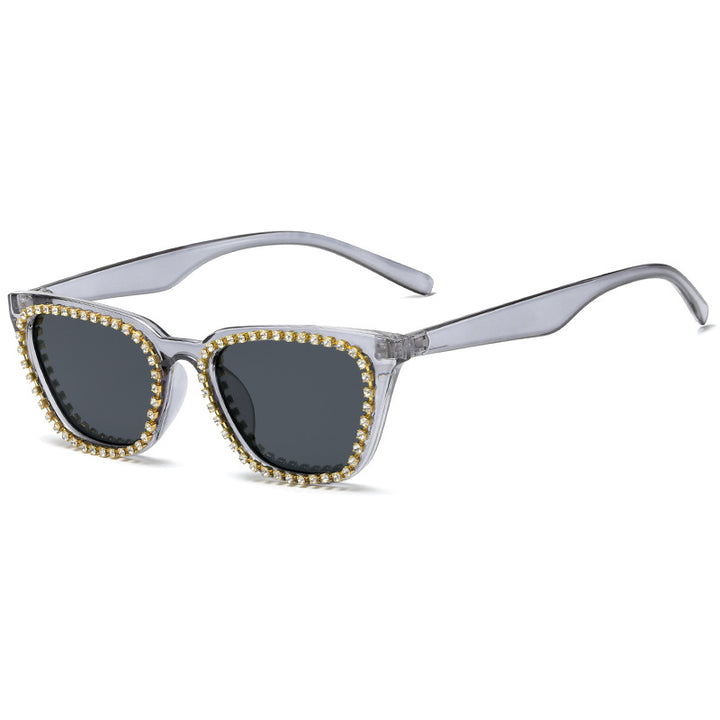 Damen Sonnenbrille mit glamourösem Strassrahmen Karnz