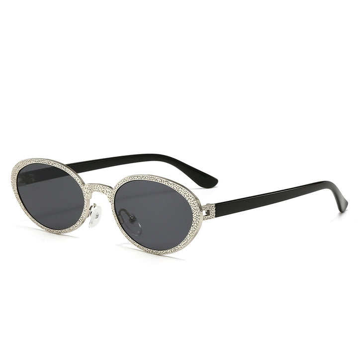 Damen Glamouröse Sonnenbrille mit luxuriösem Schmuckrahmen Karnz
