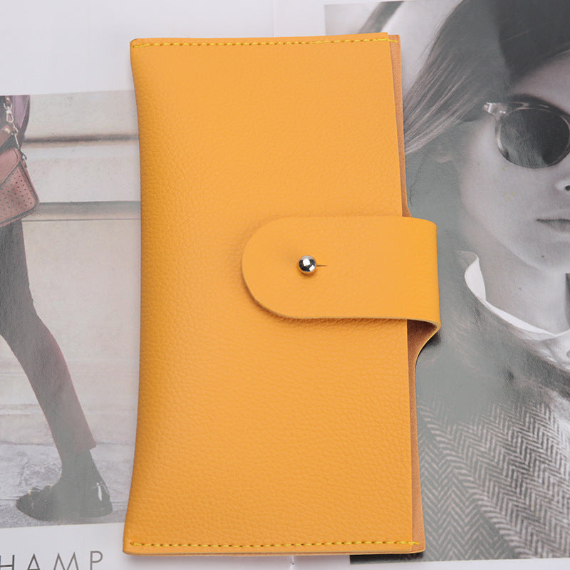 Stylische Strukturierte Leder Brieftasche Karnz