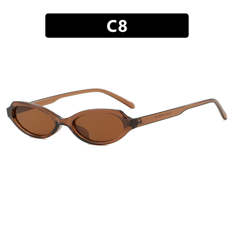 Damen elegante Sonnenbrille im stylischen Ovaldesign Karnz