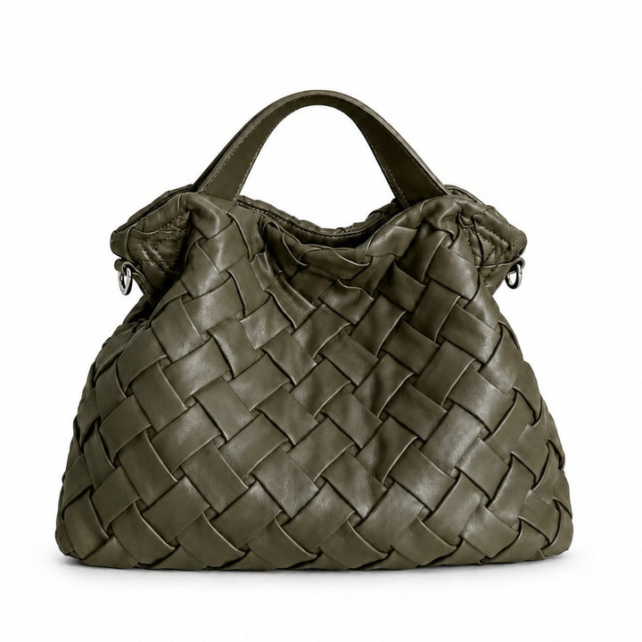 Handgefertigte Geflochtene Leder Hobo Tasche
